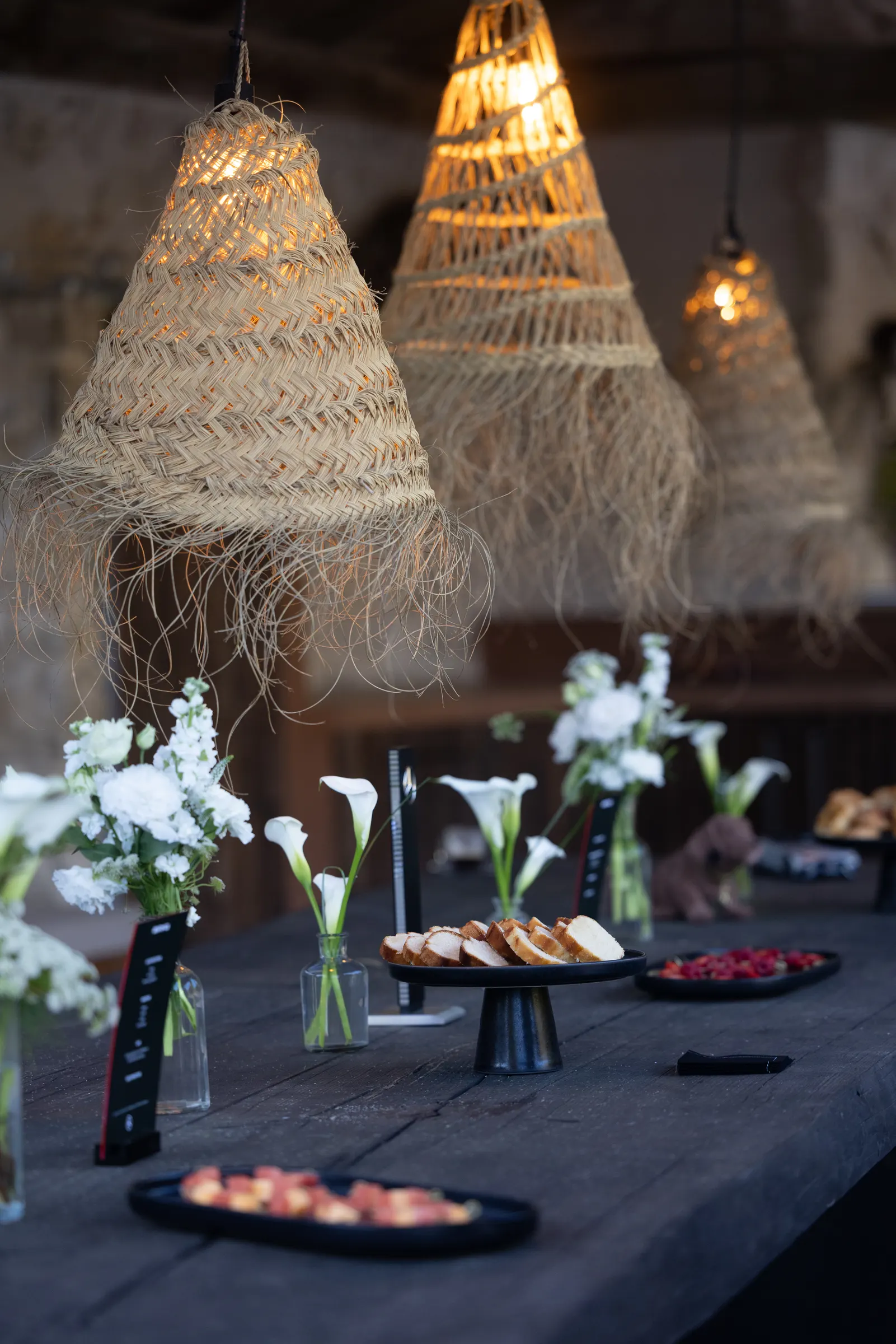 Table set for a business lunch or dinner